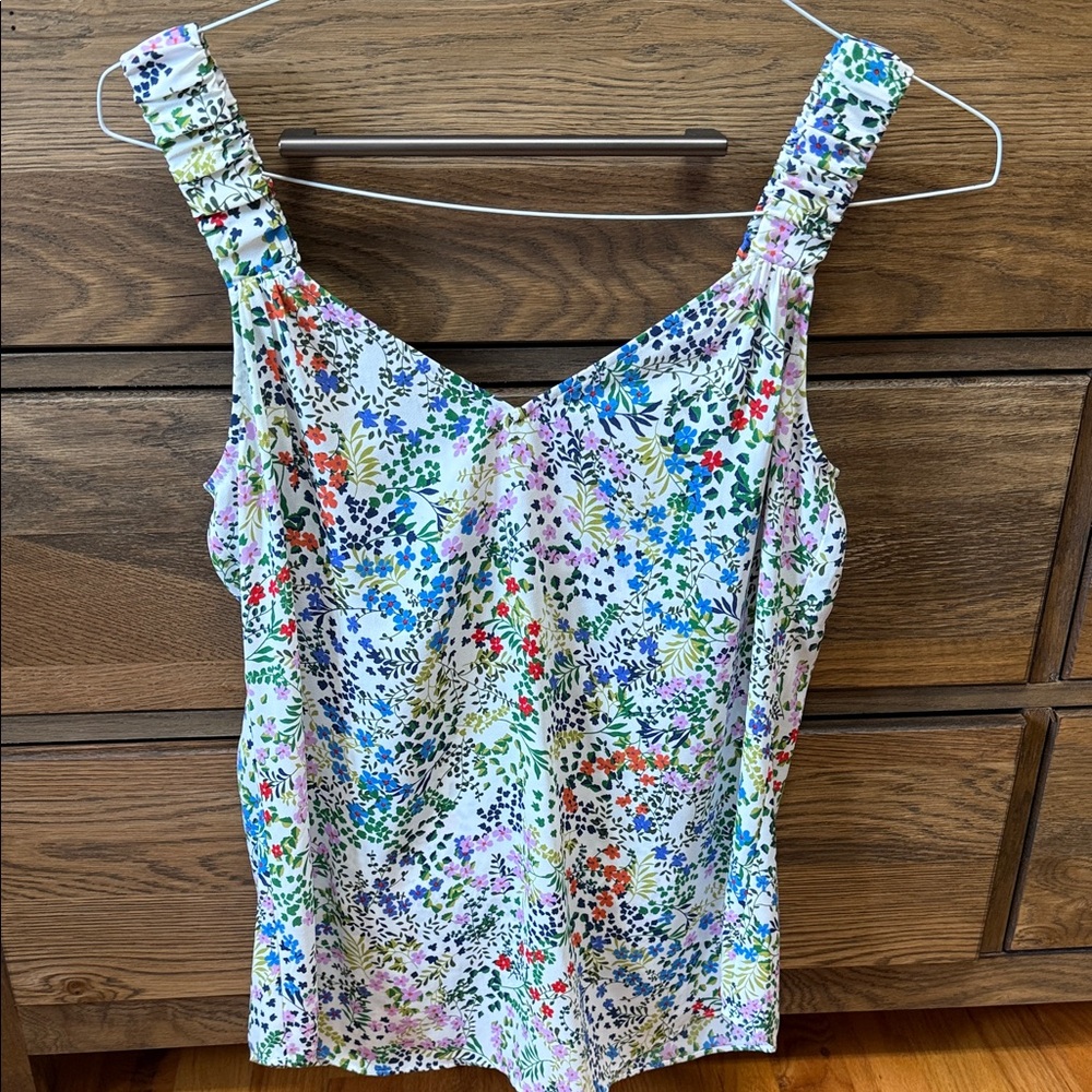 CAbi Multicolor Floral Tank Top